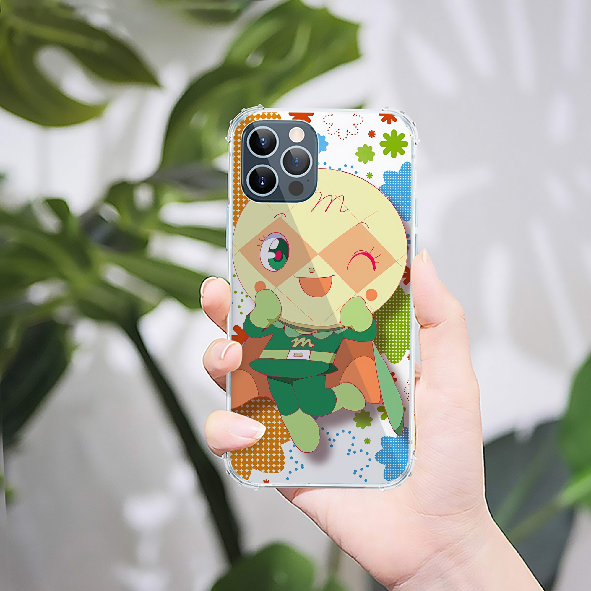 （画像用） アンパンマン Anpanman 【iPhone 12シリーズ対応】透明スマホケース（クリアソフトケース）
